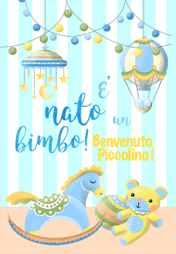 baby greetings - greeting card - cromo nbs